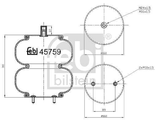 Bellow, air suspension
